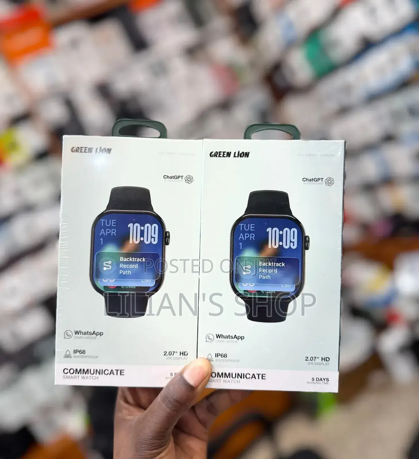 Green Lion Communicate Smartwatch With Watsup Chat Voice
