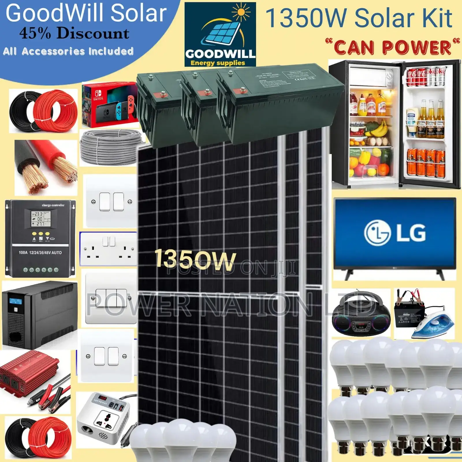 1350w Goodwill Solar System Full Kit