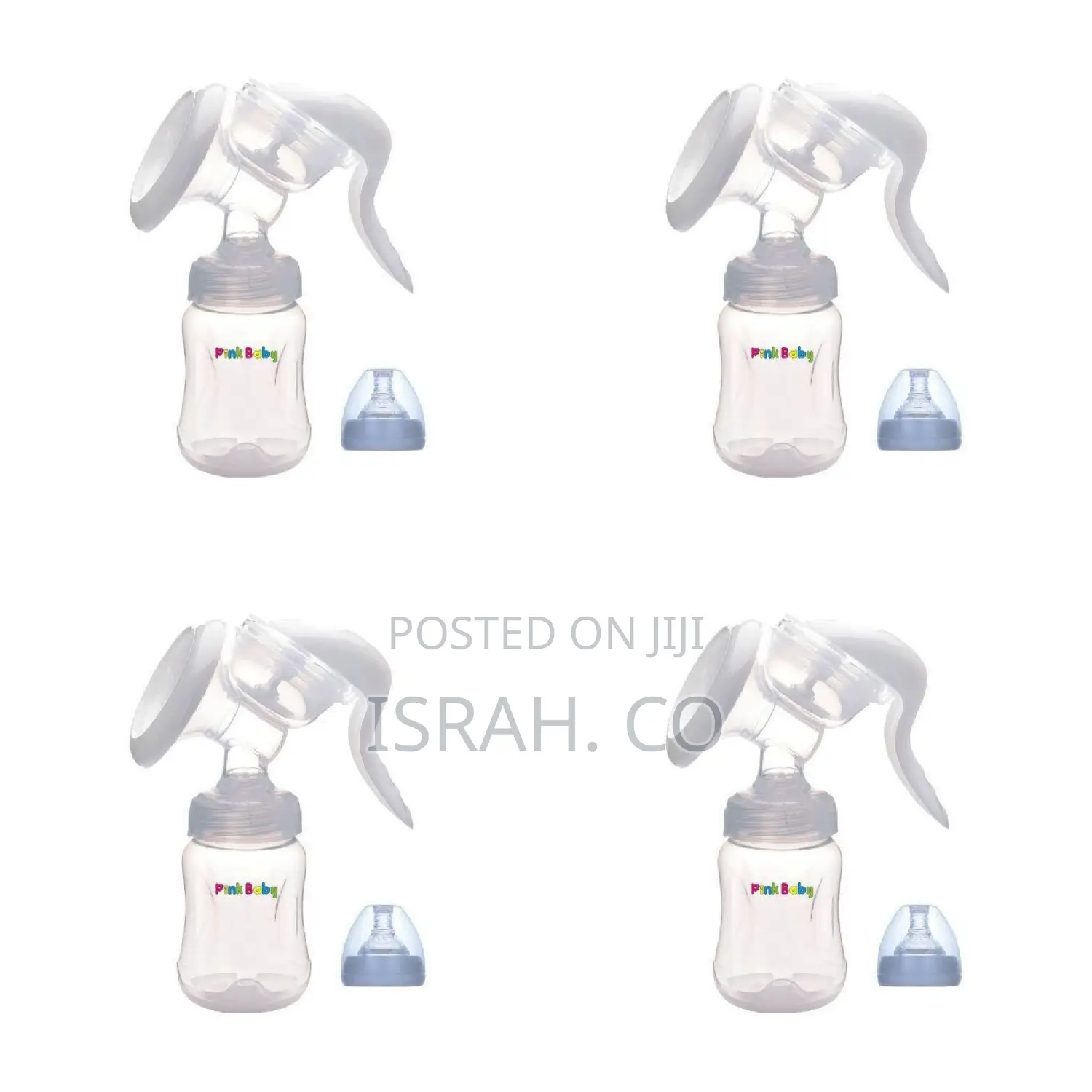 Baby Manual Breast Milk Pump Bottle, Silicone Nipple Suction