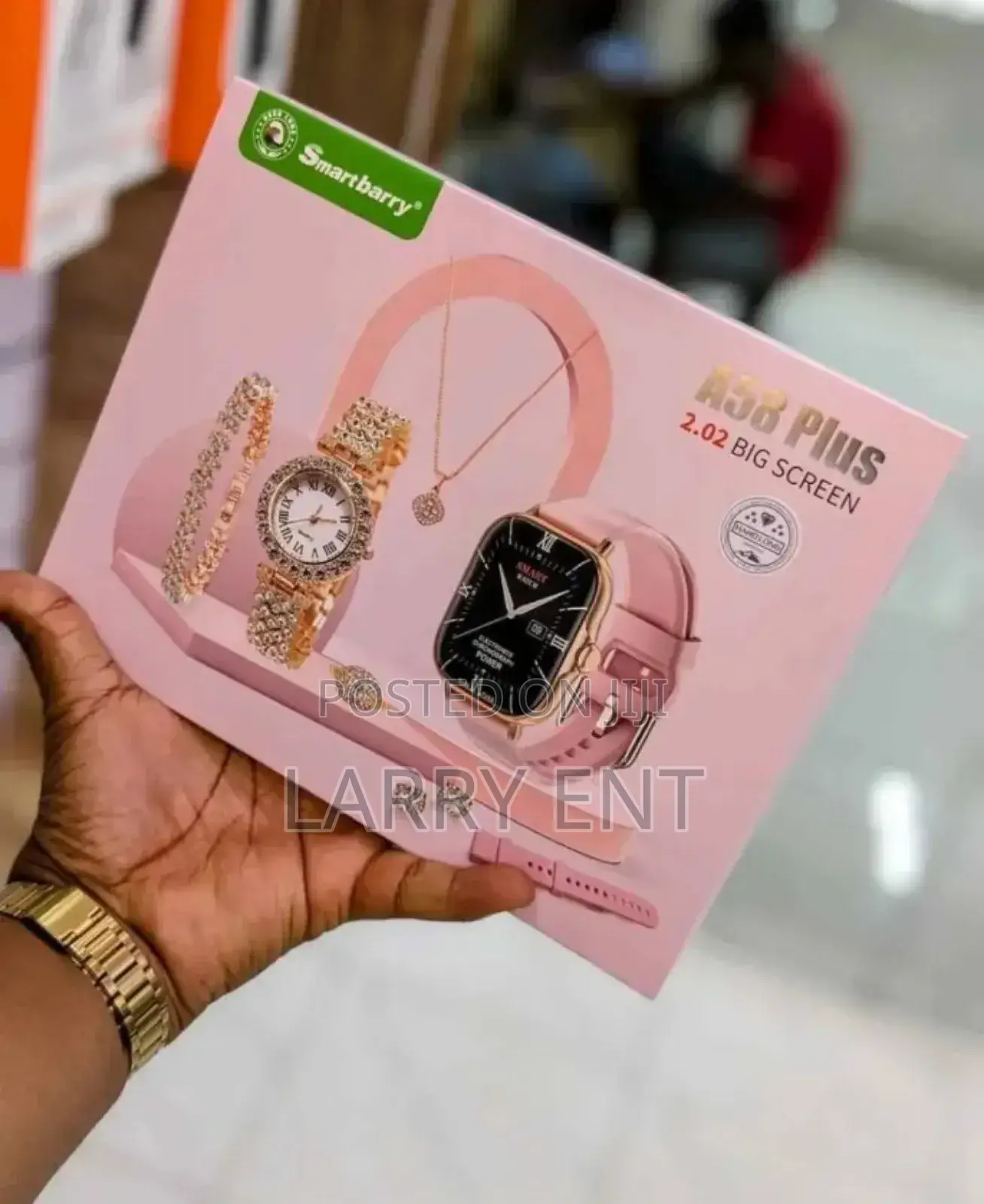 A58 Plus Ladies Smartwatch With a Full Jewelry Set . Perfect Gift .