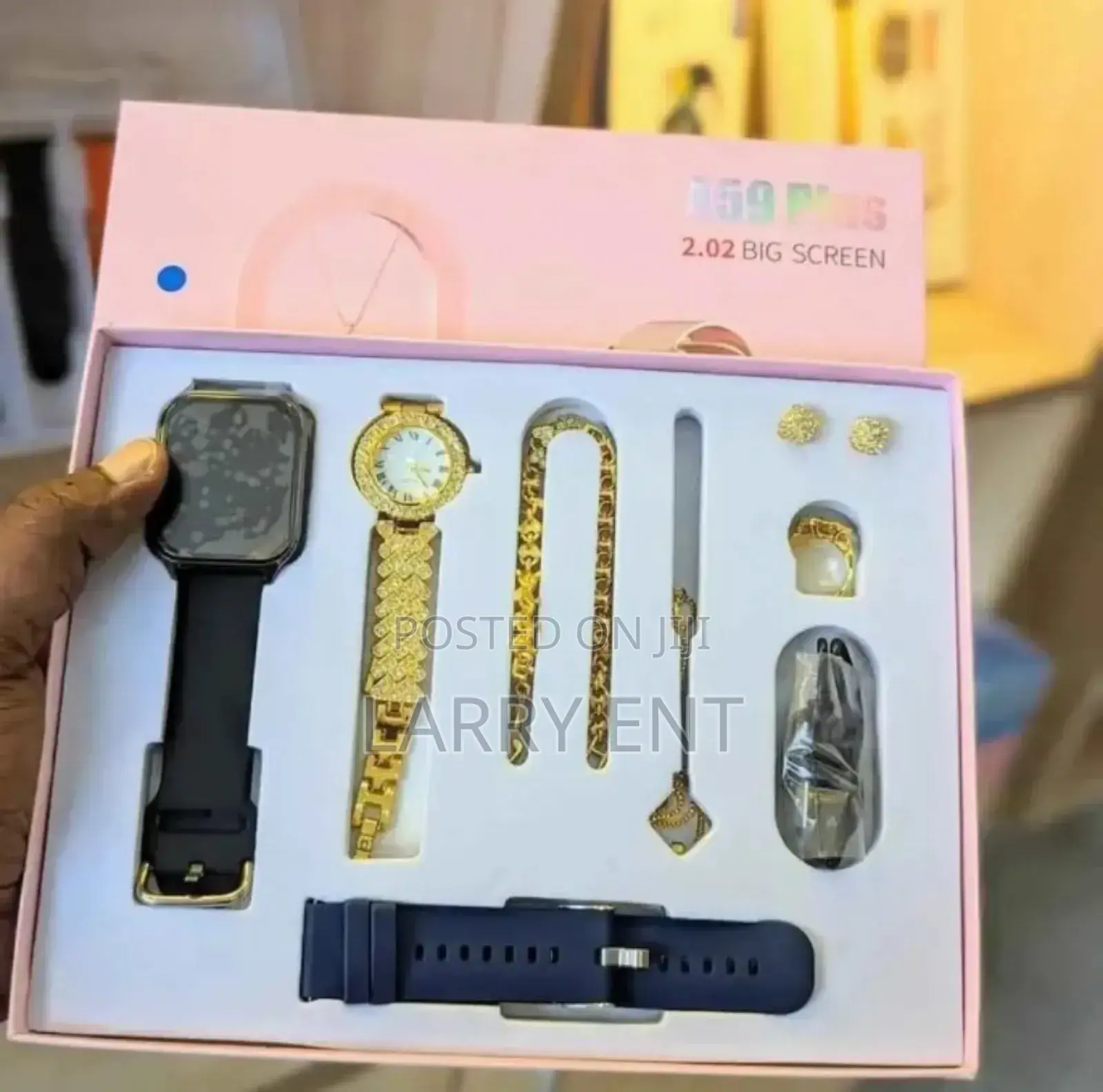 Ladies Smartwatch With Jewelry Set in the Box, Complete Gift Set