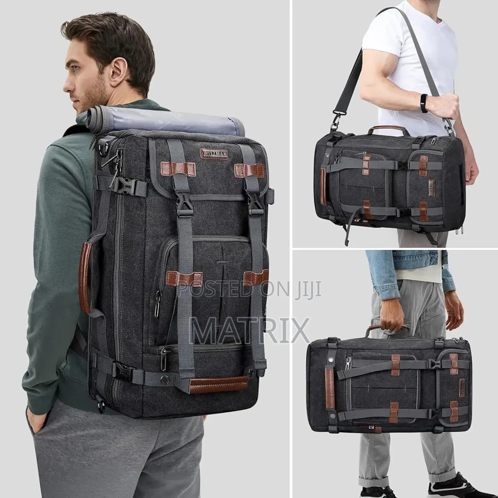 Canvas Vintage Travel Convertible Backpack Large Laptop Bags