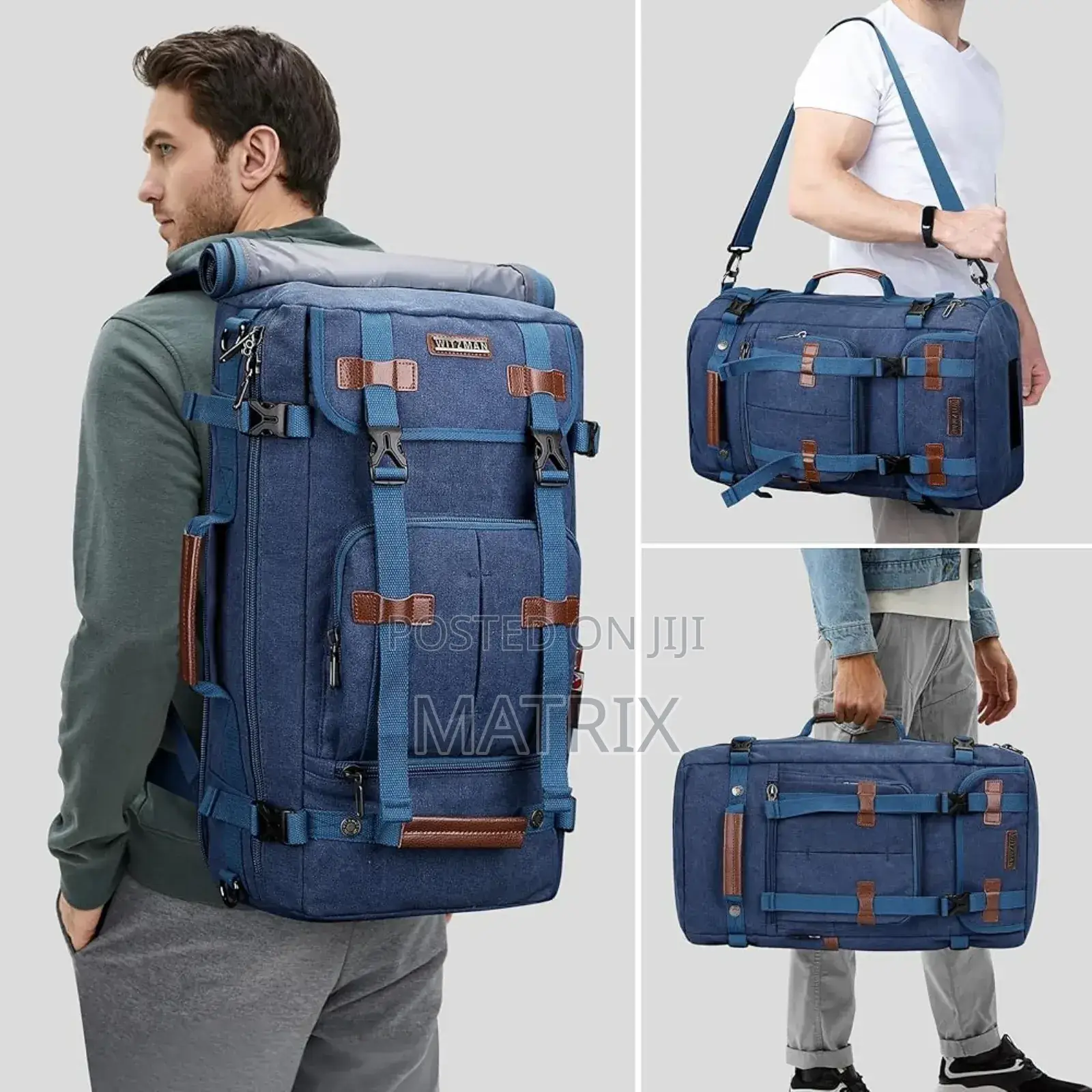 Canvas Vintage Travel Convertible Backpack Large Laptop Bags