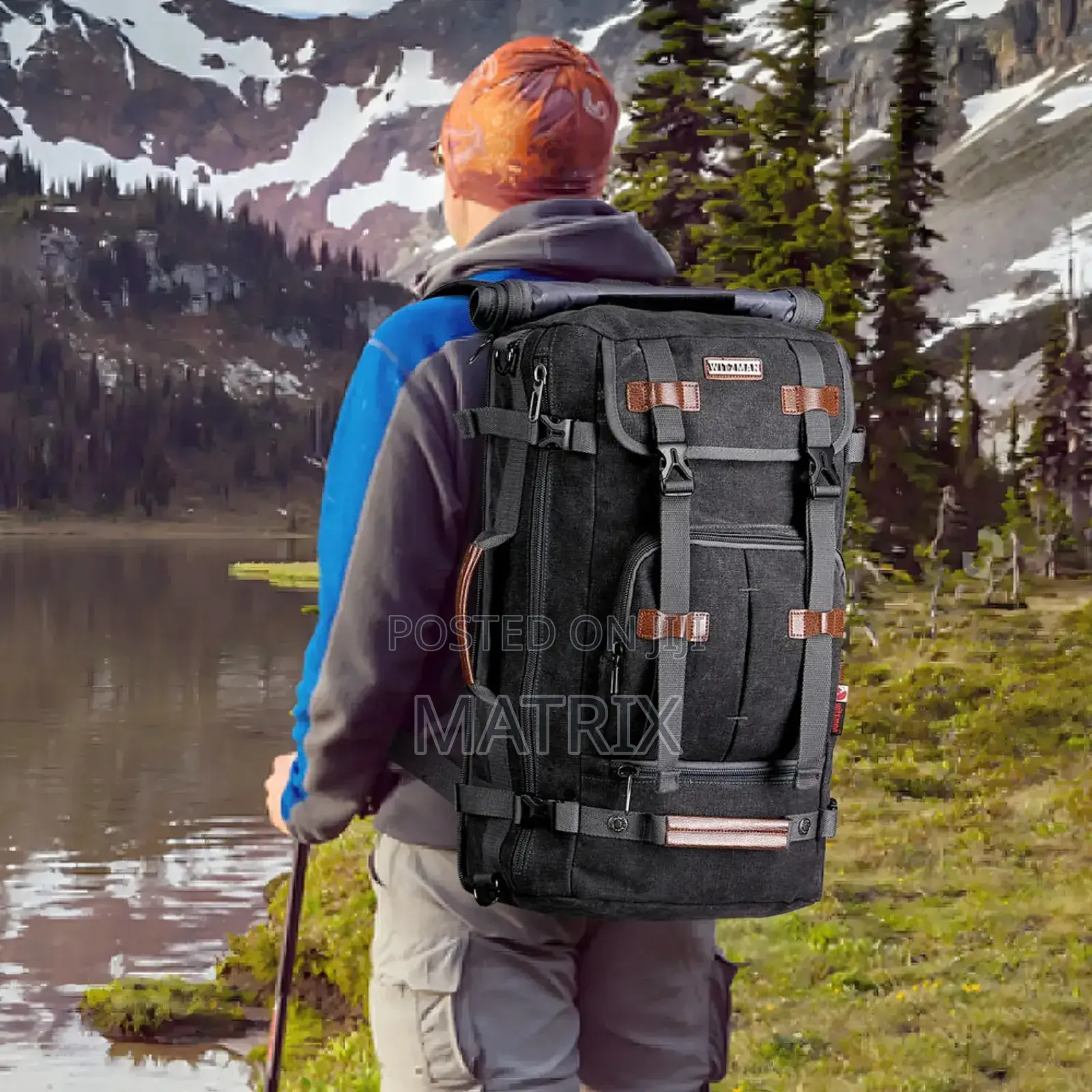 Canvas Vintage Travel Convertible Backpack Large Laptop Bags