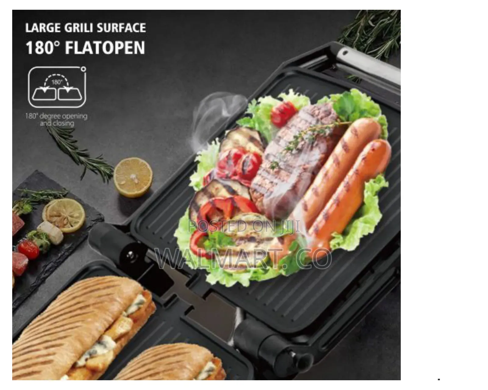 Raf Electric Panini Grill Sandwich Maker