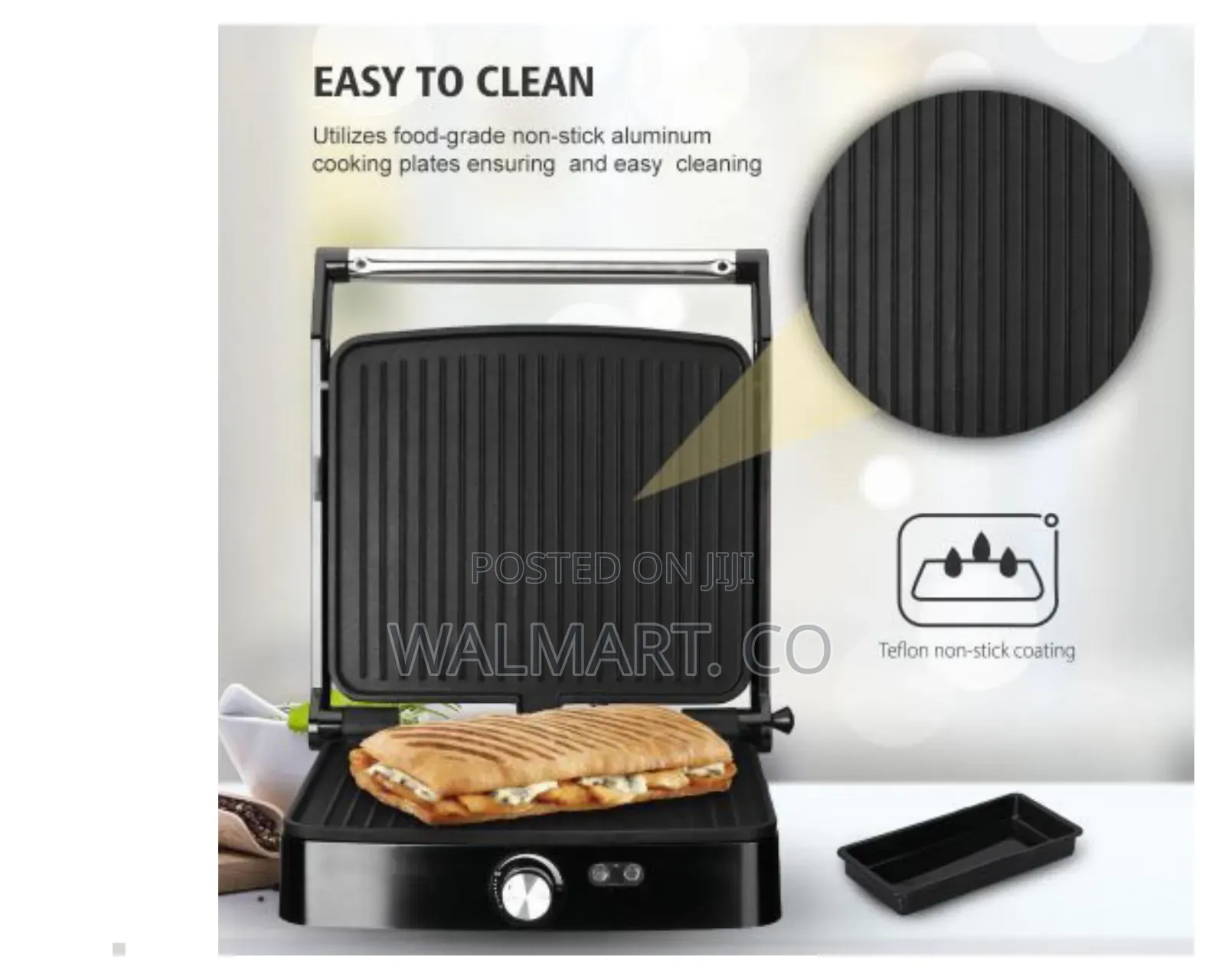 Raf Electric Panini Grill Sandwich Maker
