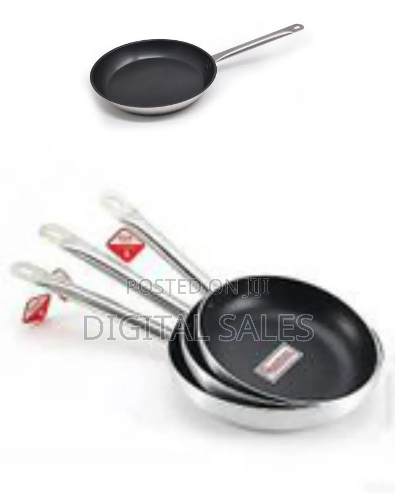 26cm Professional Commercial Non Stick Stainless Steel Frying Pan Hote