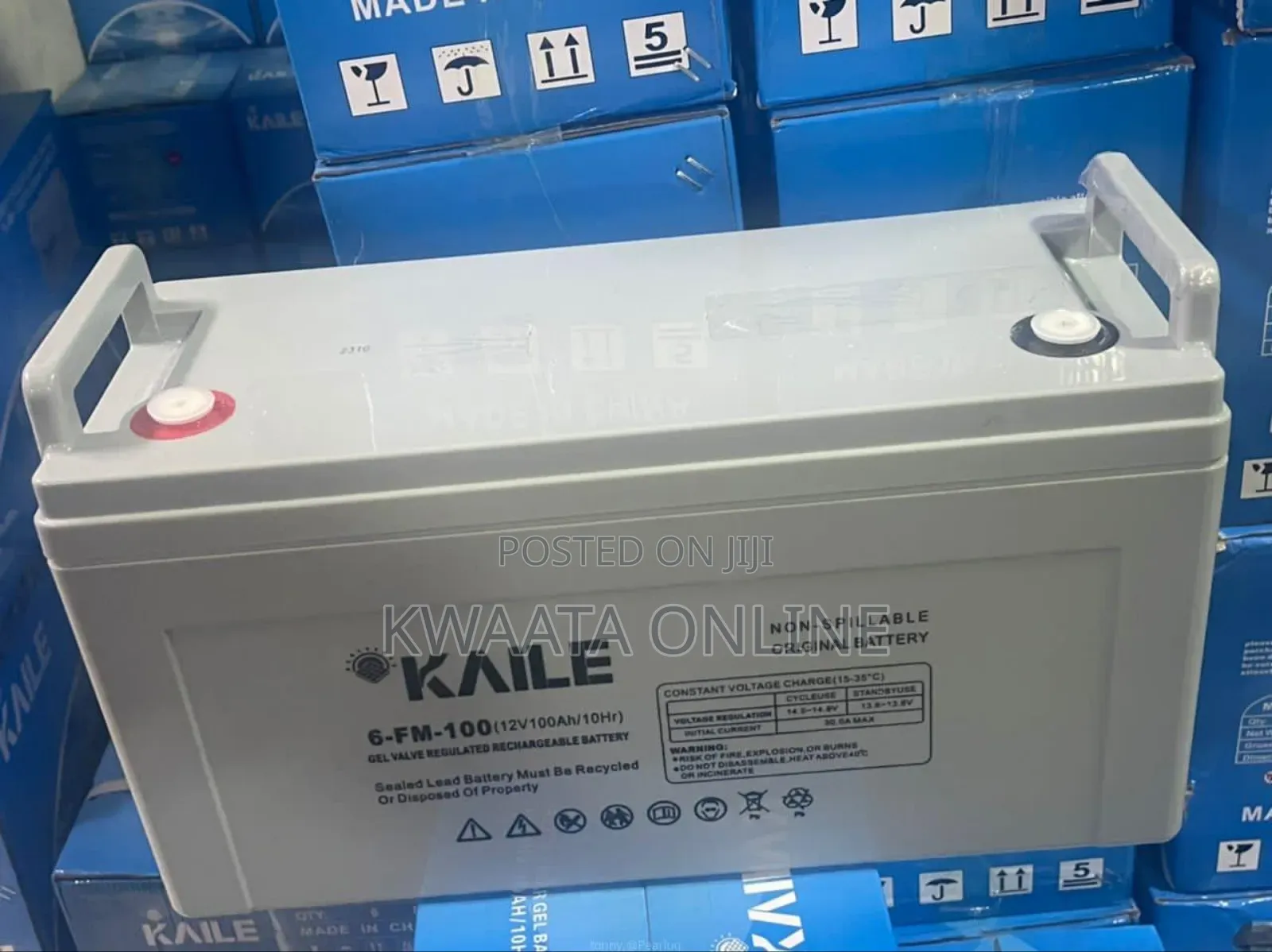 Kaile Deep Cycle Solar Battery, Model 6-Mf-200 (12v 200ah/10hr25°C)