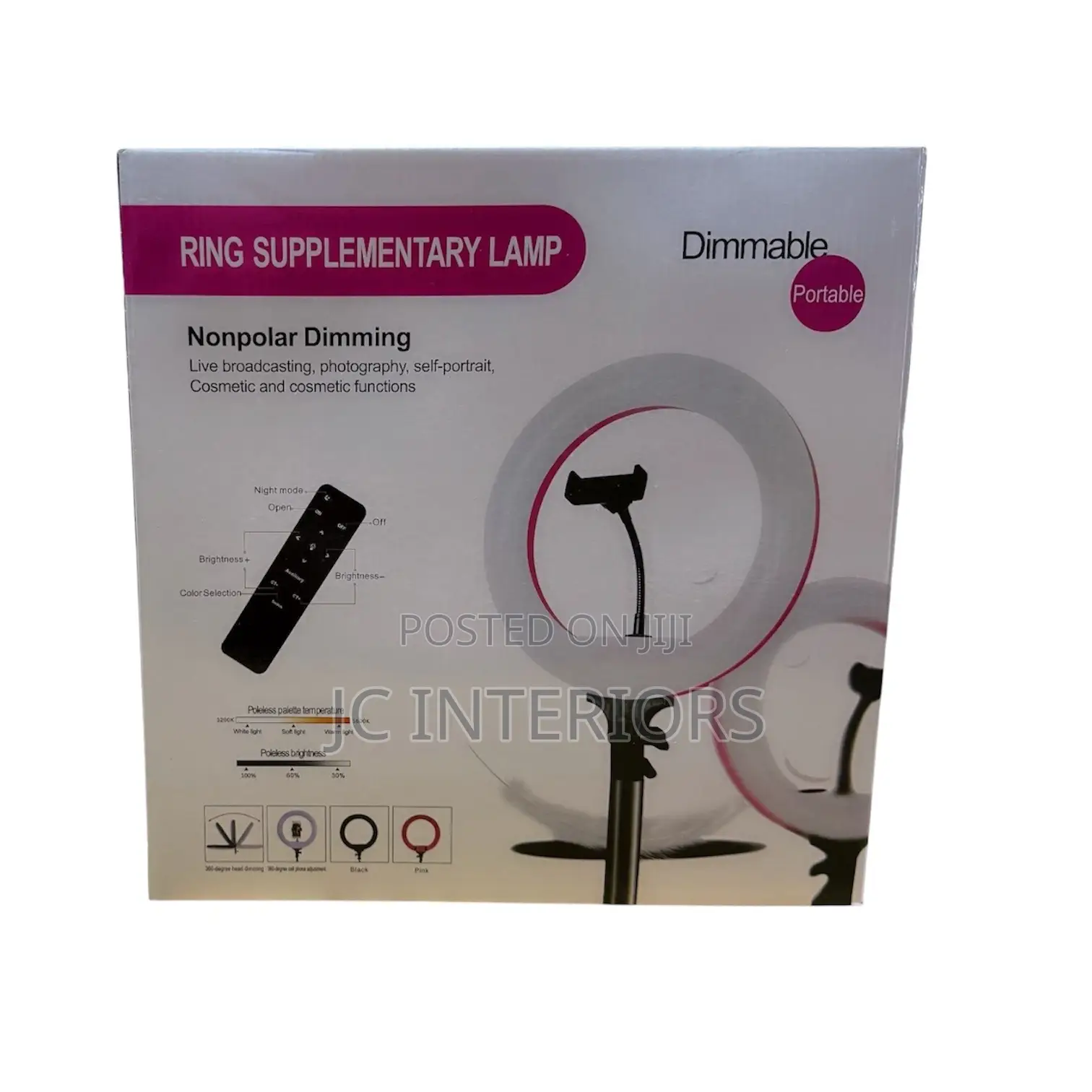Portable Dimmable Ring Light Available at 130,000/=