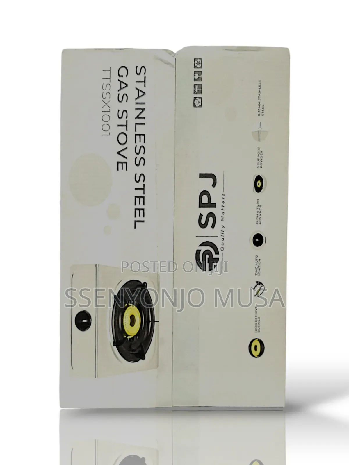 SPJ Stainless Steel Single Burner Gas Stove - Ttssx1001