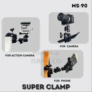 Jmary Ms-90 for Action Cameras Super Clamp Mount