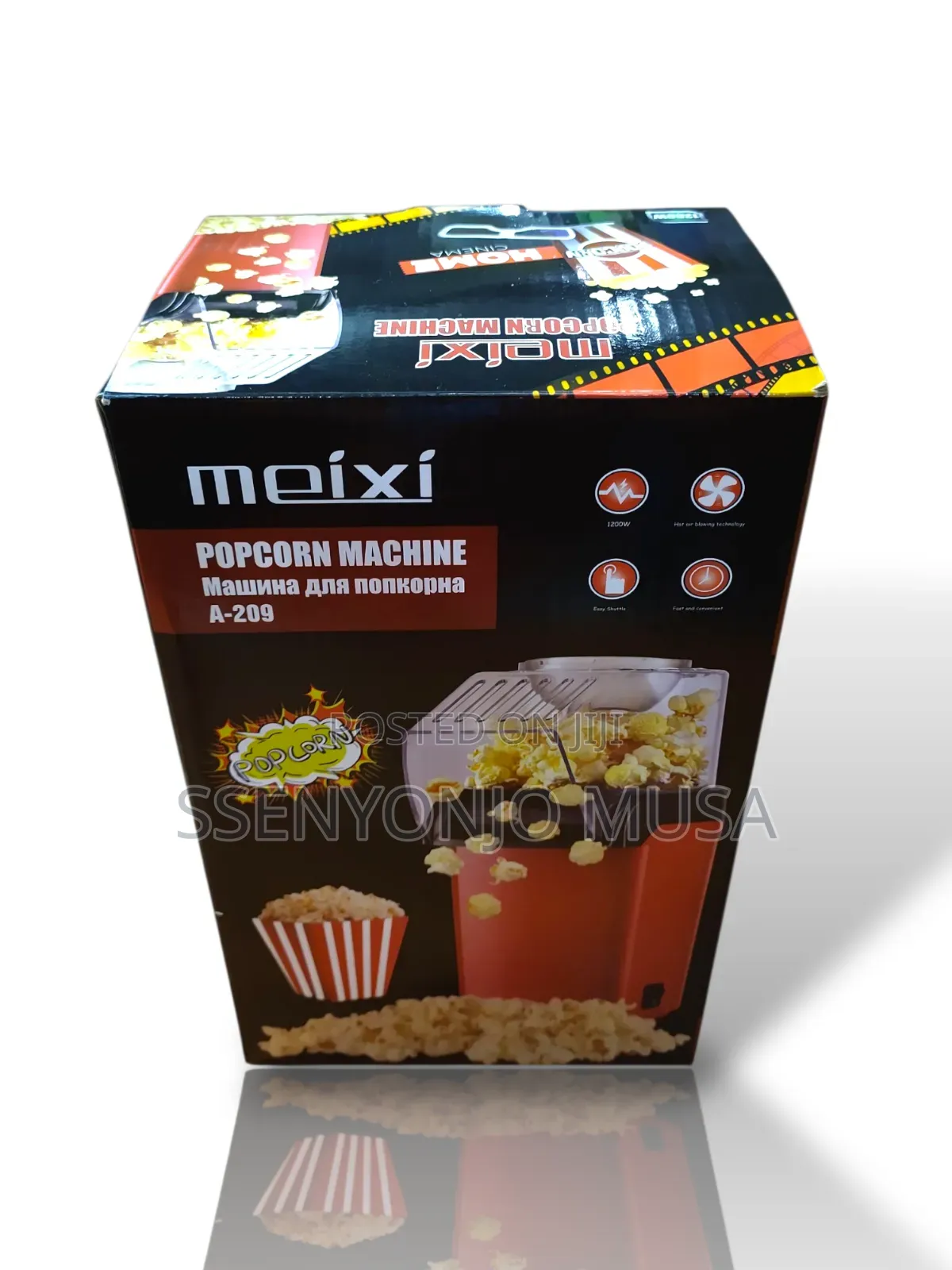 Meixi Hot Air Popcorn Machine - Quick, Easy, and Healthy.