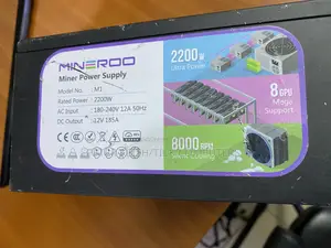 2200 Watts Power Supply That Supports 8 Gpus for Miners and Others