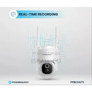 Powerology Wireless Outdoor Camera With Solar Panel