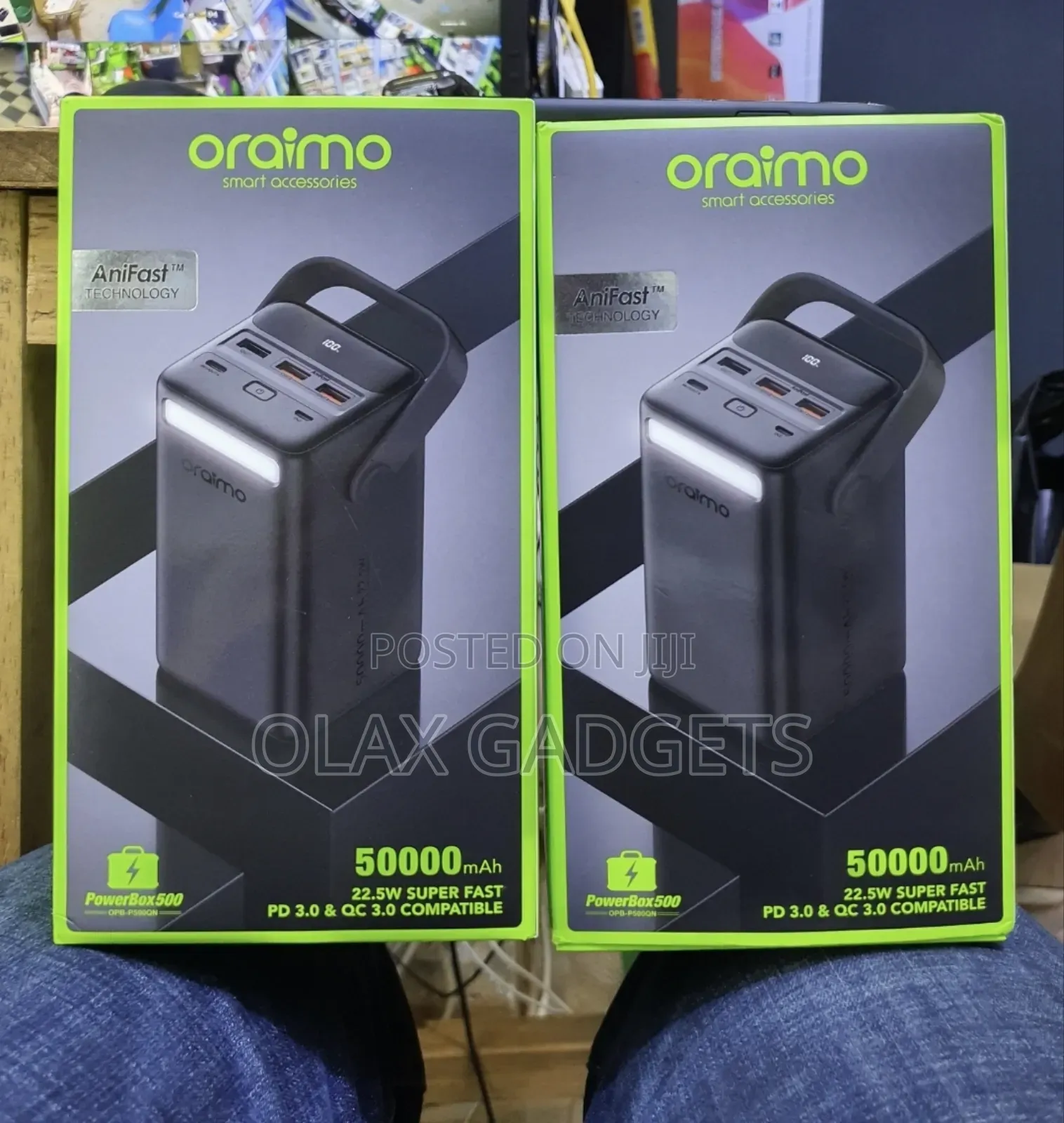 Oraimo Powerbox 500 50000mah 22.5w Power Bank.