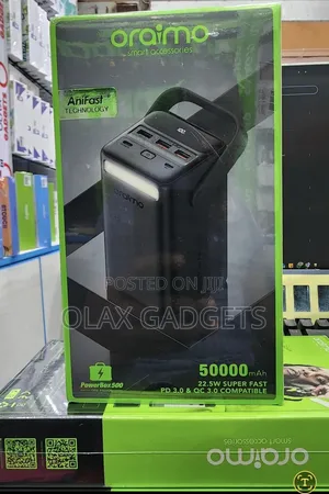 Oraimo Powerbox 500 50000mah 22.5w Power Bank.