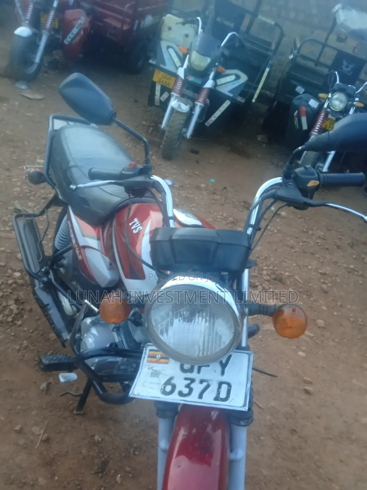 TVS XL 100 2024 Red