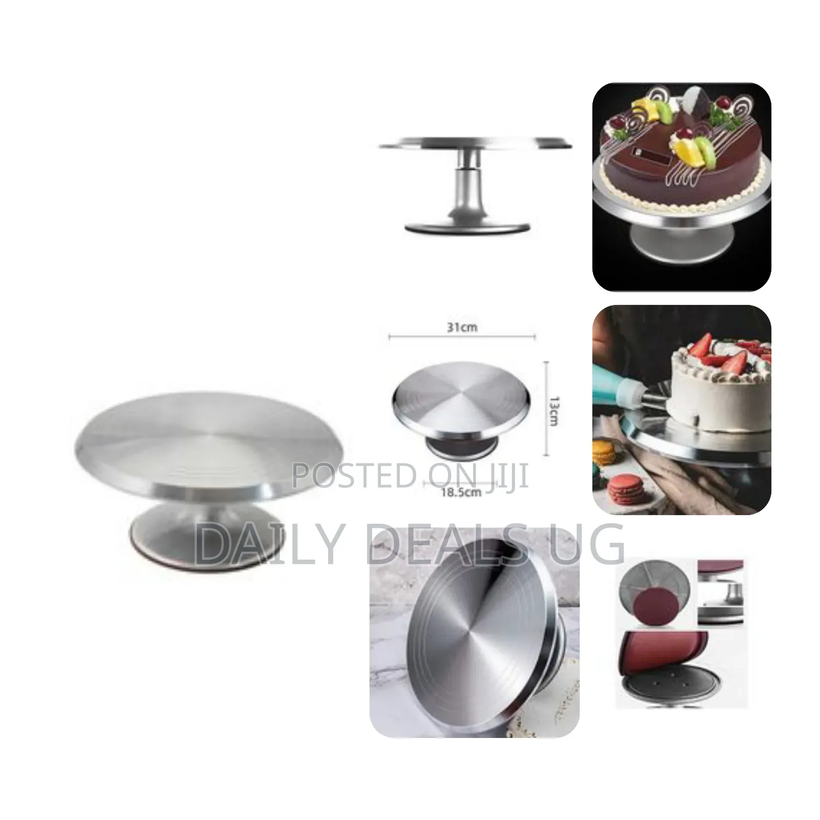 12 Inch Rotating Cake Decorating Revolving Pottery Stand Turntable