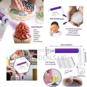 Airbrush for Cake Coloring With 4 PCS Baking Spray Gun Decoration