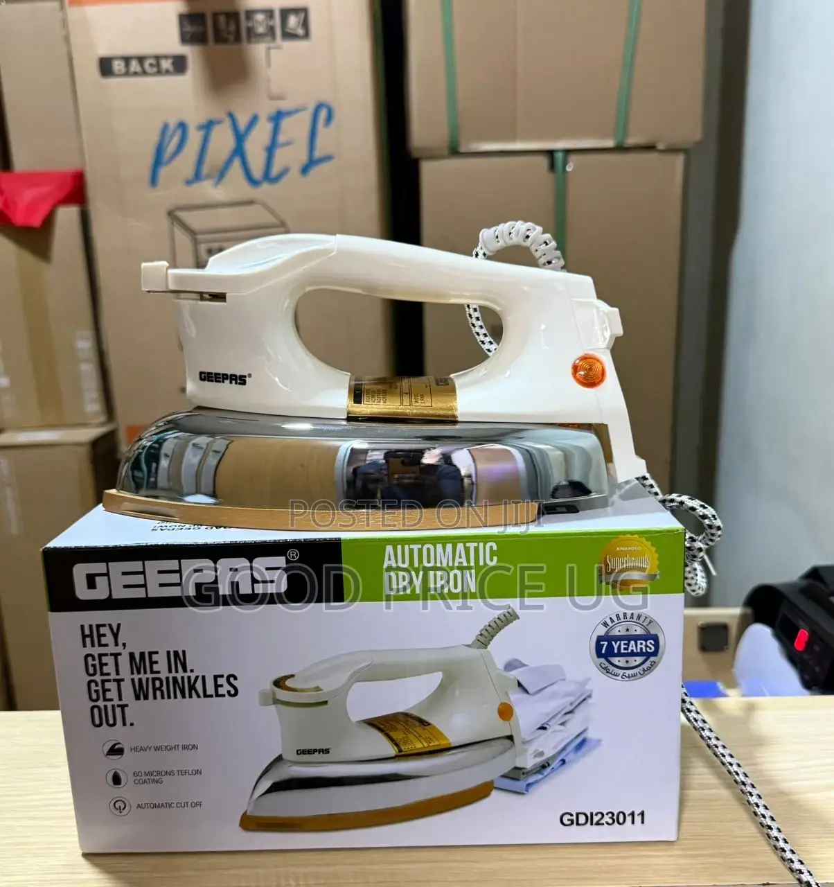 Geepas Automatic Heavy Duty Dry Iron With 7yrs Warranty