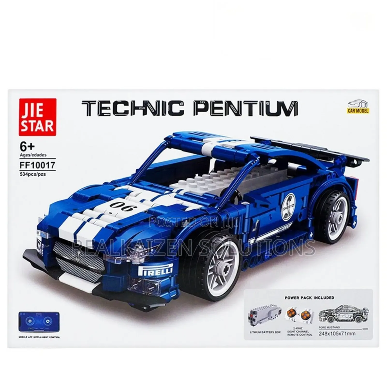 Jie Star Ff10017 Technic Pentium Ford Mustang 534 PCS Blocks