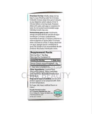 21st Century All Natural Herbal Slimming Tea 48g, 24 Tea Bags