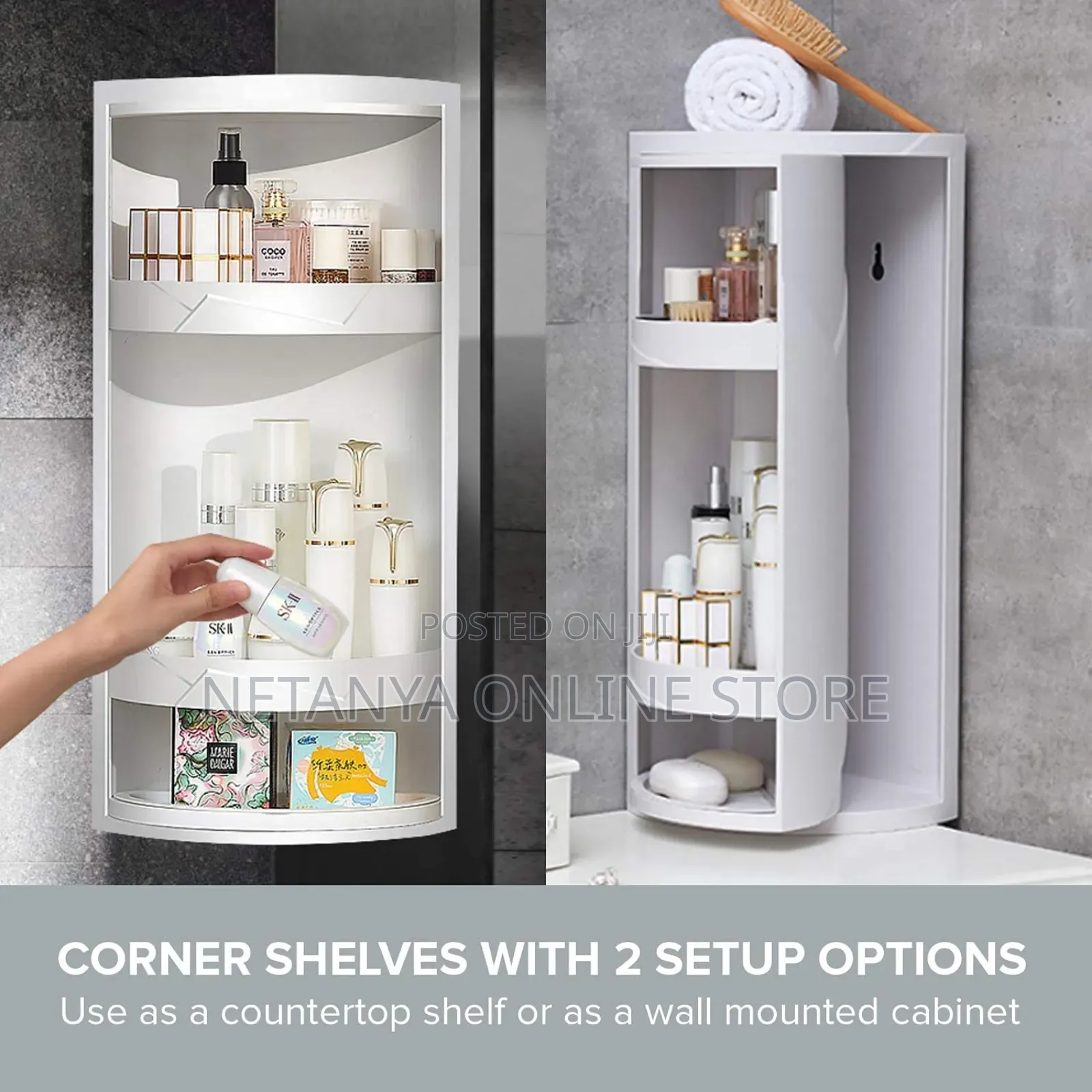 3 Tier Corner Rotating Organizer