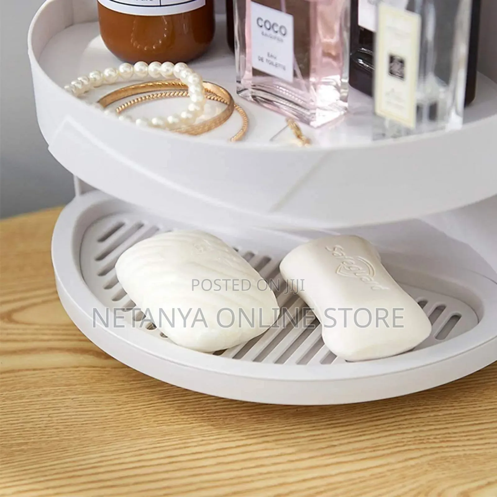 3 Tier Corner Rotating Organizer