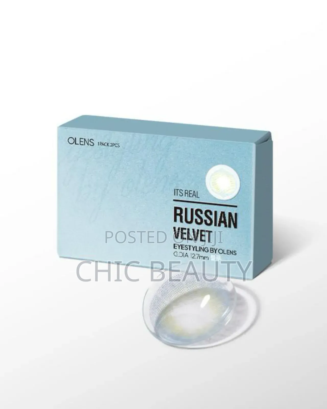 Olens Russian Velvet Blue 2 Eye Contact Lenses 1 Month Use