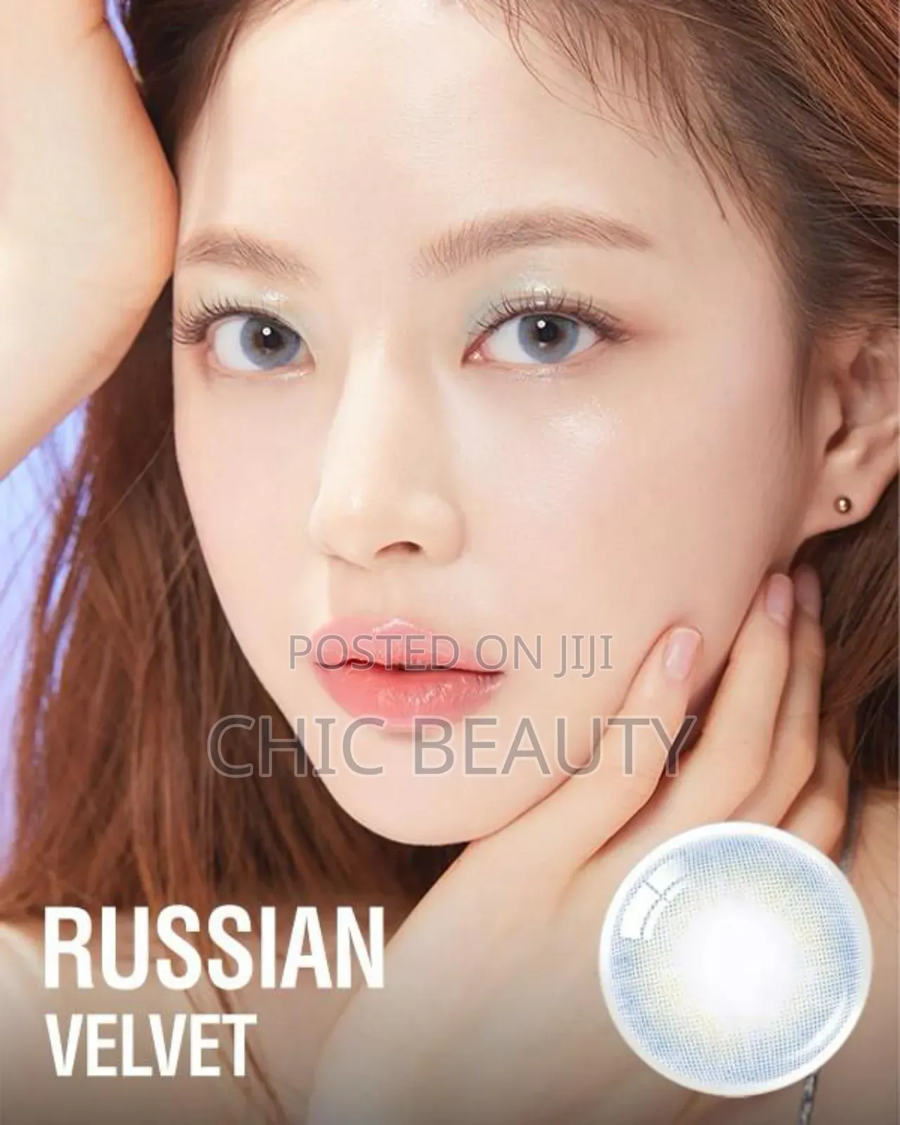 Olens Russian Velvet Blue 2 Eye Contact Lenses 1 Month Use