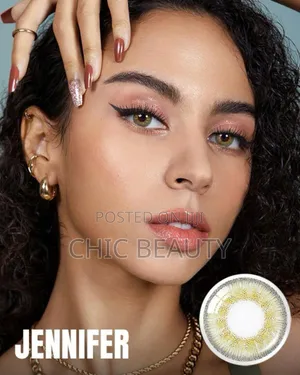 Olens Jennifer Olive Eye Contact Lenses 1 Pair 1 Month Use