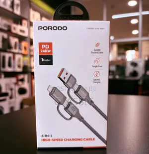 Porodo 4-in-1 High-Speed Charging Cable Pd 240w