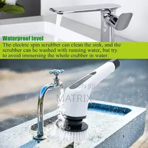 Portable Rechargable Cleaning Brush For Windows Toilet Kitchen Wall