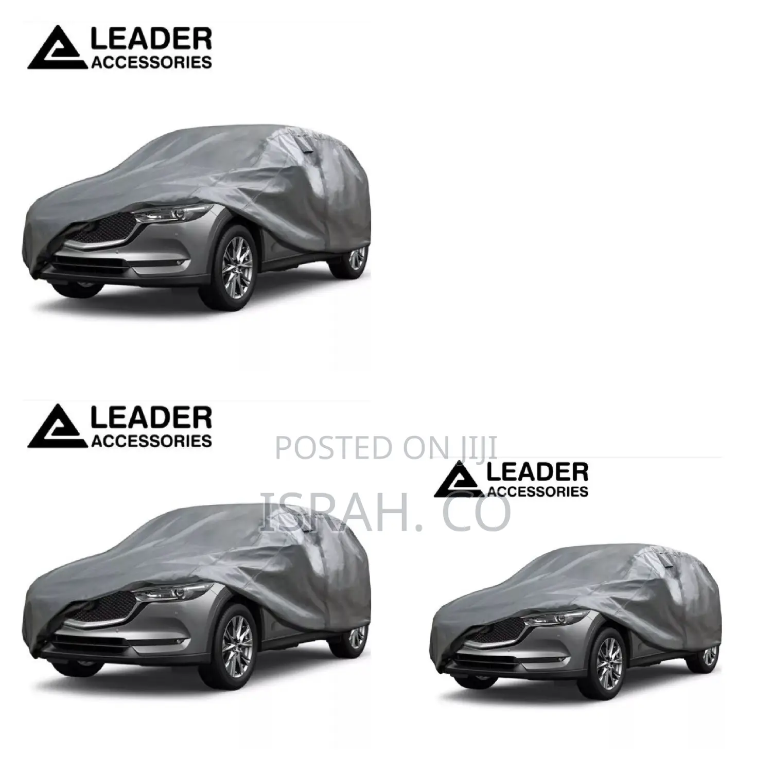 1pc Car Cover Waterproof Universal Grey