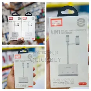 Earldom 4in1 Usb-C 8-Pin Otg Converter Card Reader