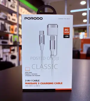 Porodo 2-in-1 Magsafe 3 Charging Cable