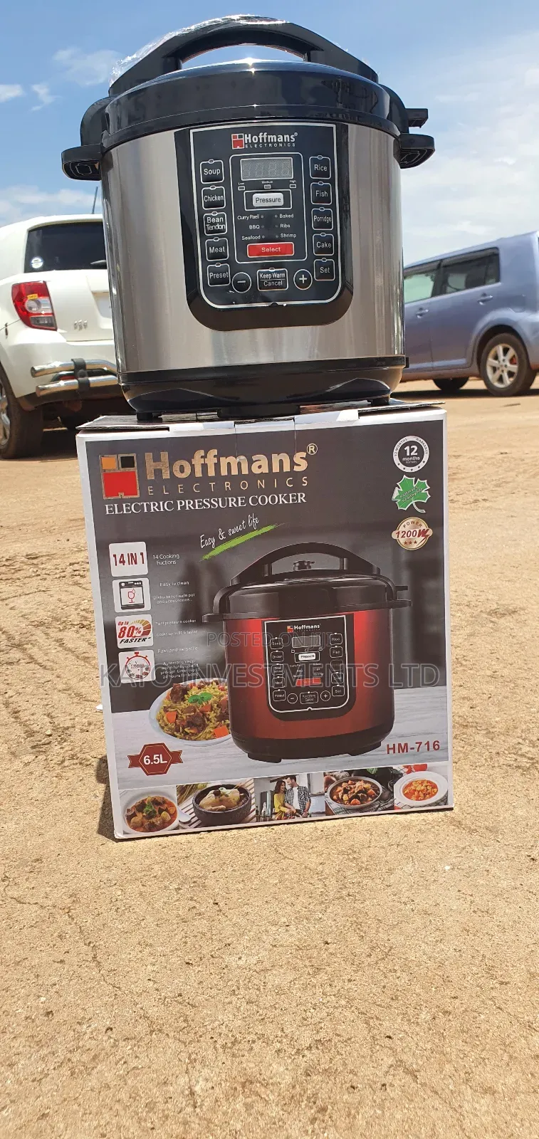 6.5l Hoffmans Pressure Cooker Ceramic