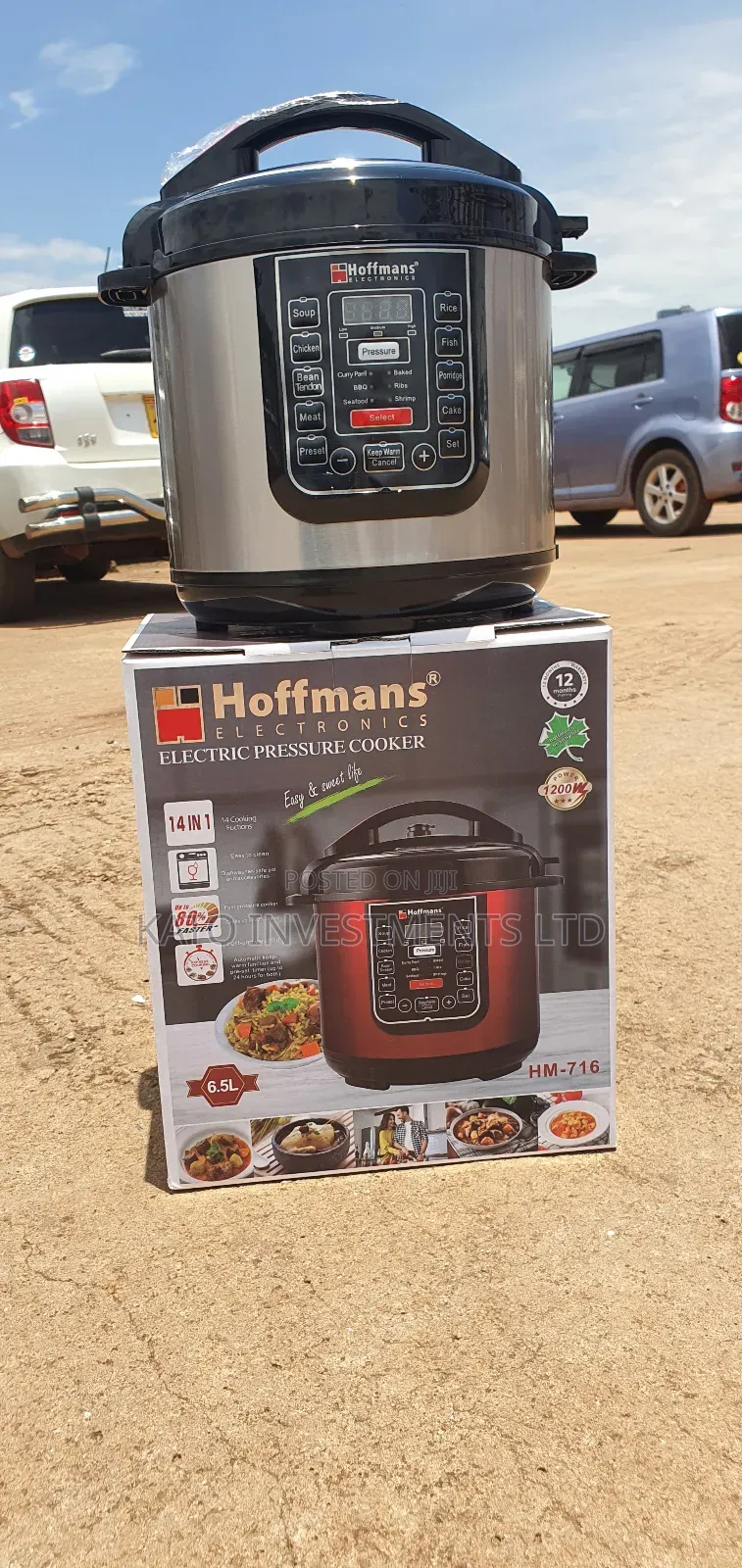 6.5l Hoffmans Pressure Cooker Ceramic