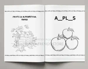Fruits Coloring Book For Kids