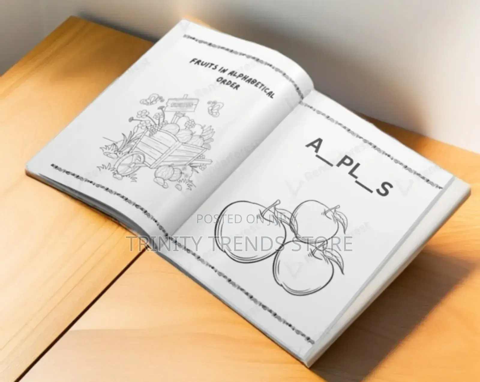 Fruits Coloring Book For Kids