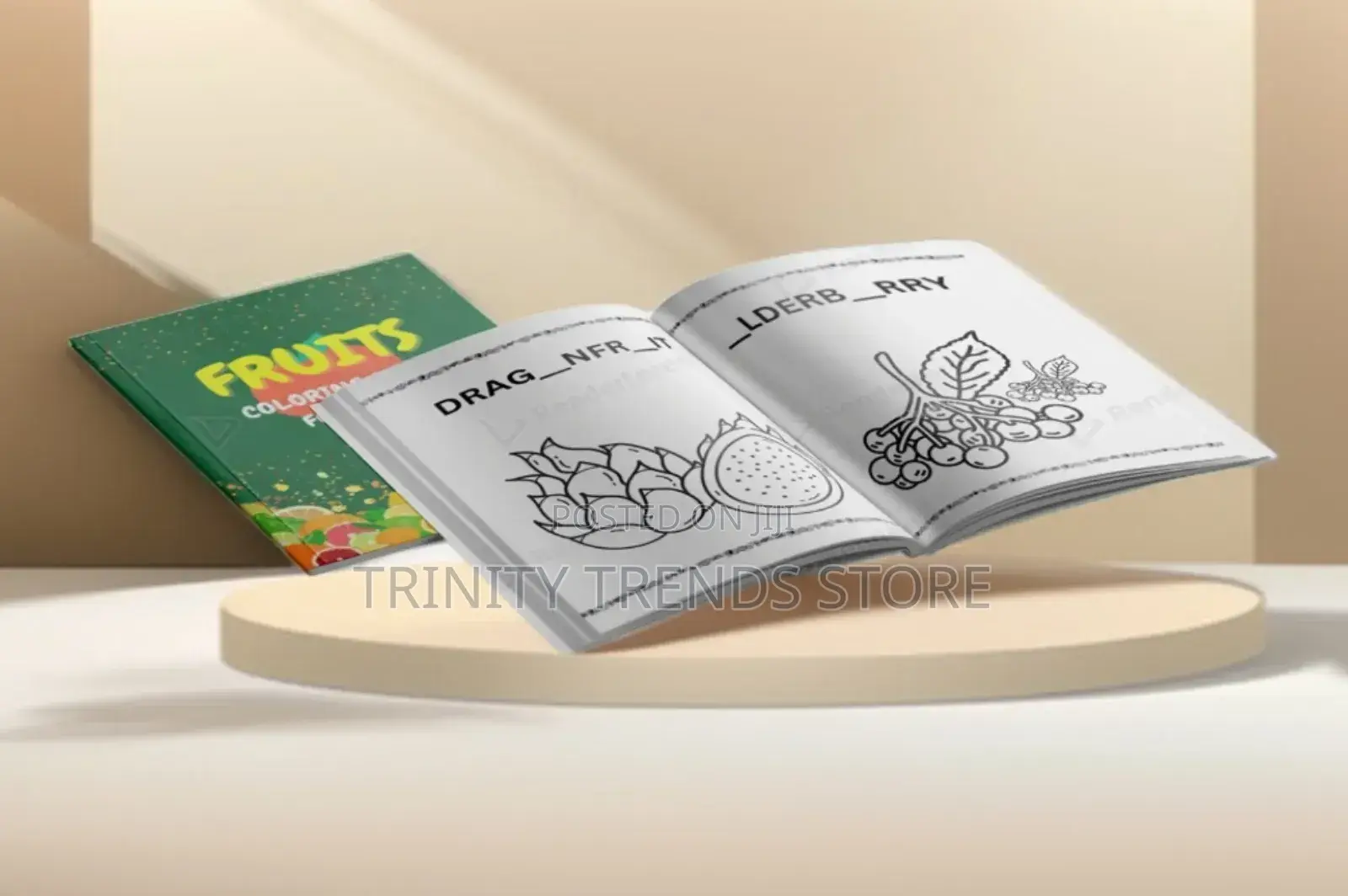 Fruits Coloring Book For Kids