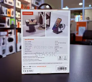 Porodo Transparent Shell Wireless Charging Stand
