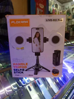 Plokama Live-M5 Pro 3-in-1 Handle Tripod Selfie Stick.
