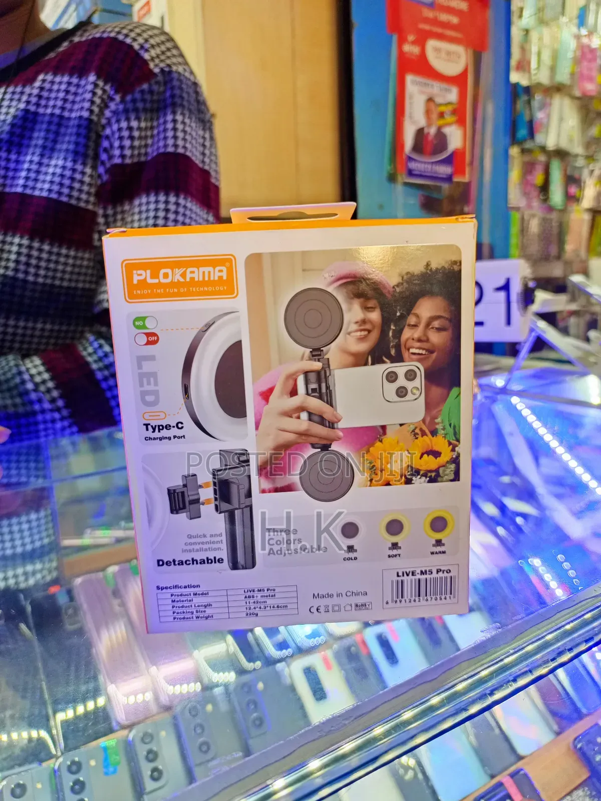 Plokama Live-M5 Pro 3-in-1 Handle Tripod Selfie Stick.