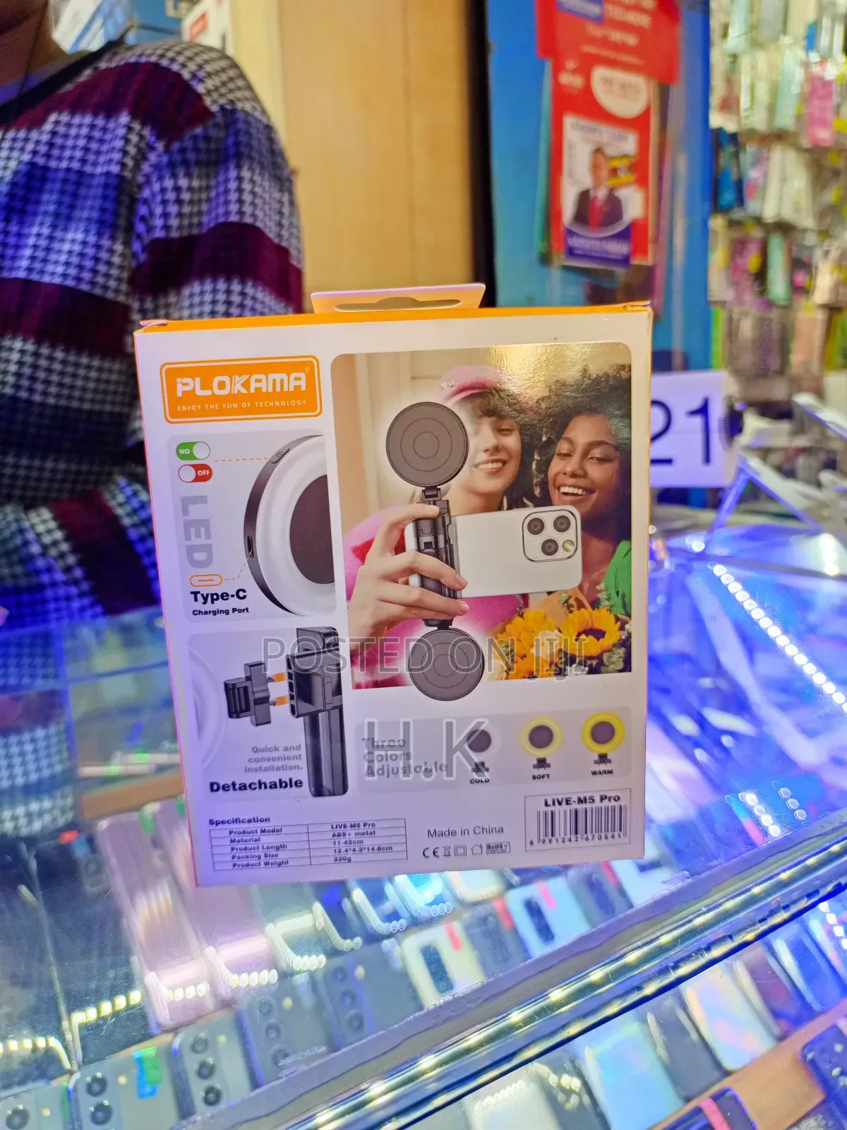 Plokama Live-M5 Pro 3-in-1 Handle Tripod Selfie Stick.