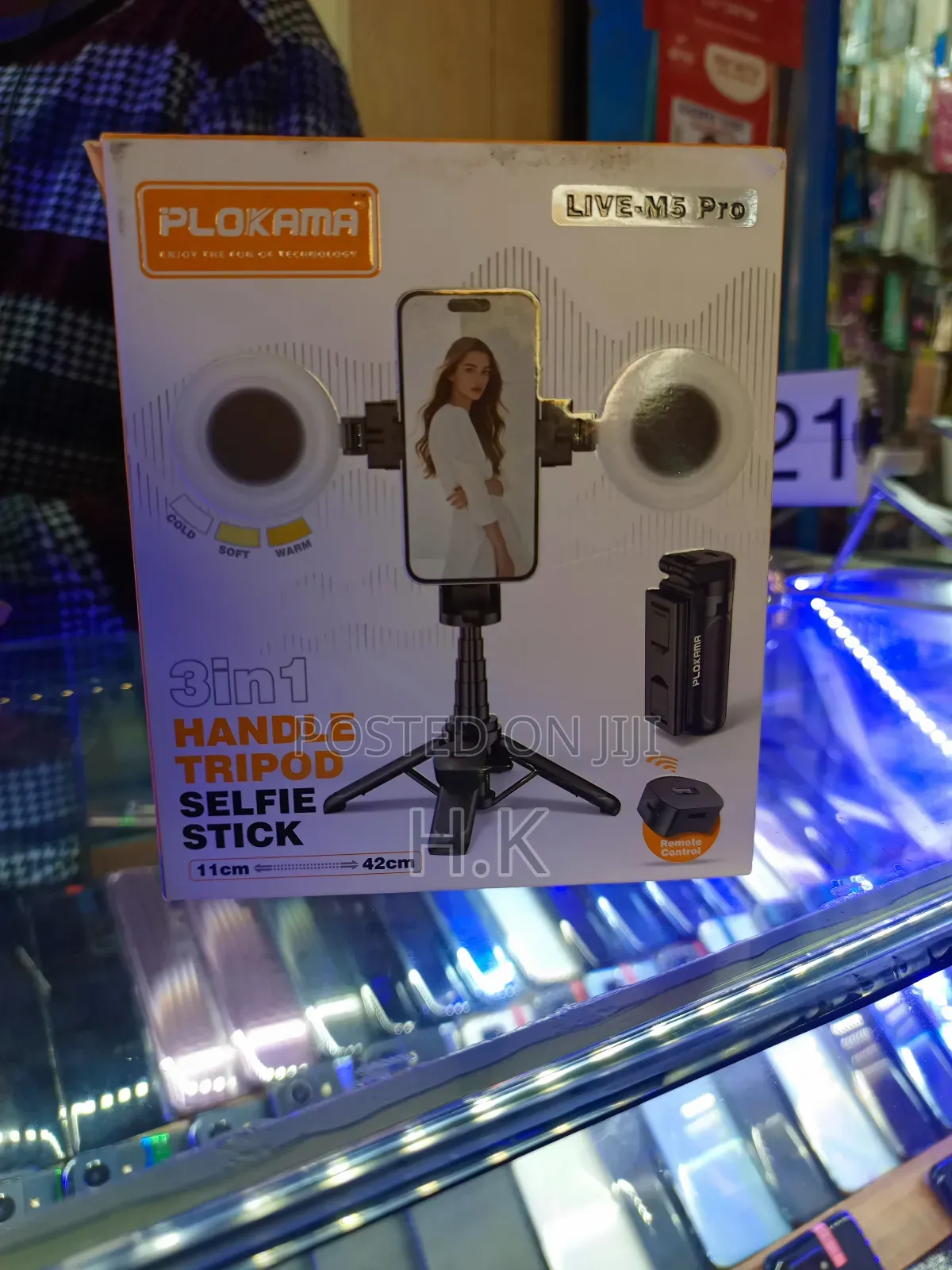Plokama Live-M5 Pro 3-in-1 Handle Tripod Selfie Stick.
