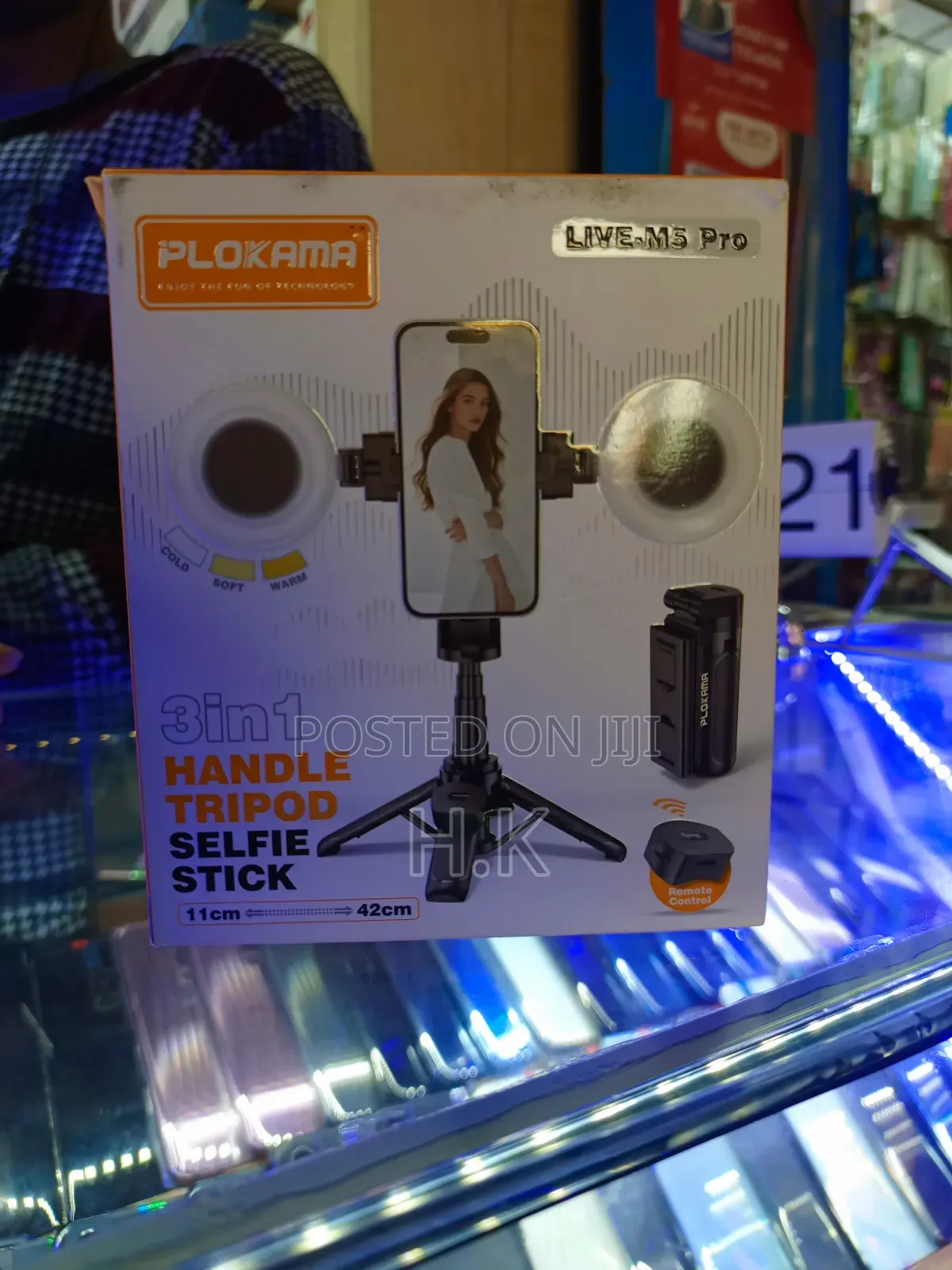 Plokama Live-M5 Pro 3-in-1 Handle Tripod Selfie Stick.