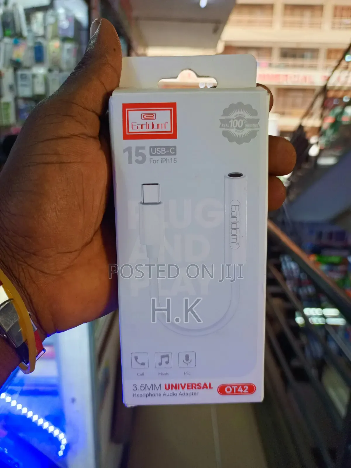 Earldom Ot42 Usb-C to 3.5mm Headphone Audio Adapter.