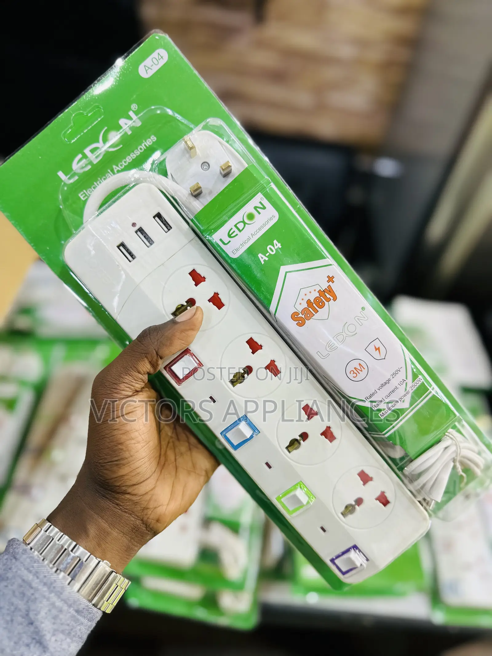 High Quality 4way Extension Sockets With 3 Usb Charging Ports