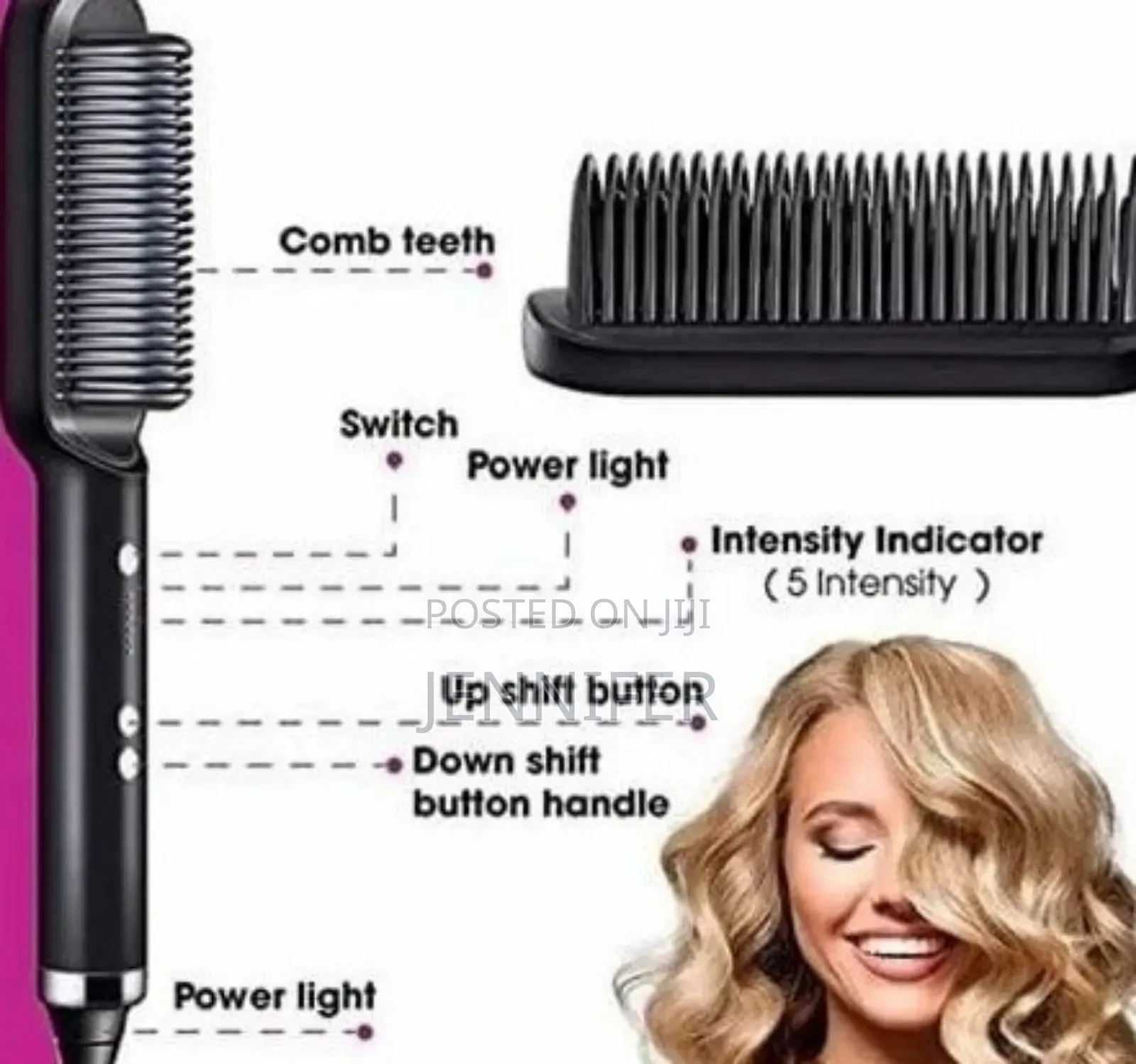 Raf Professional Hair Straightener Comb